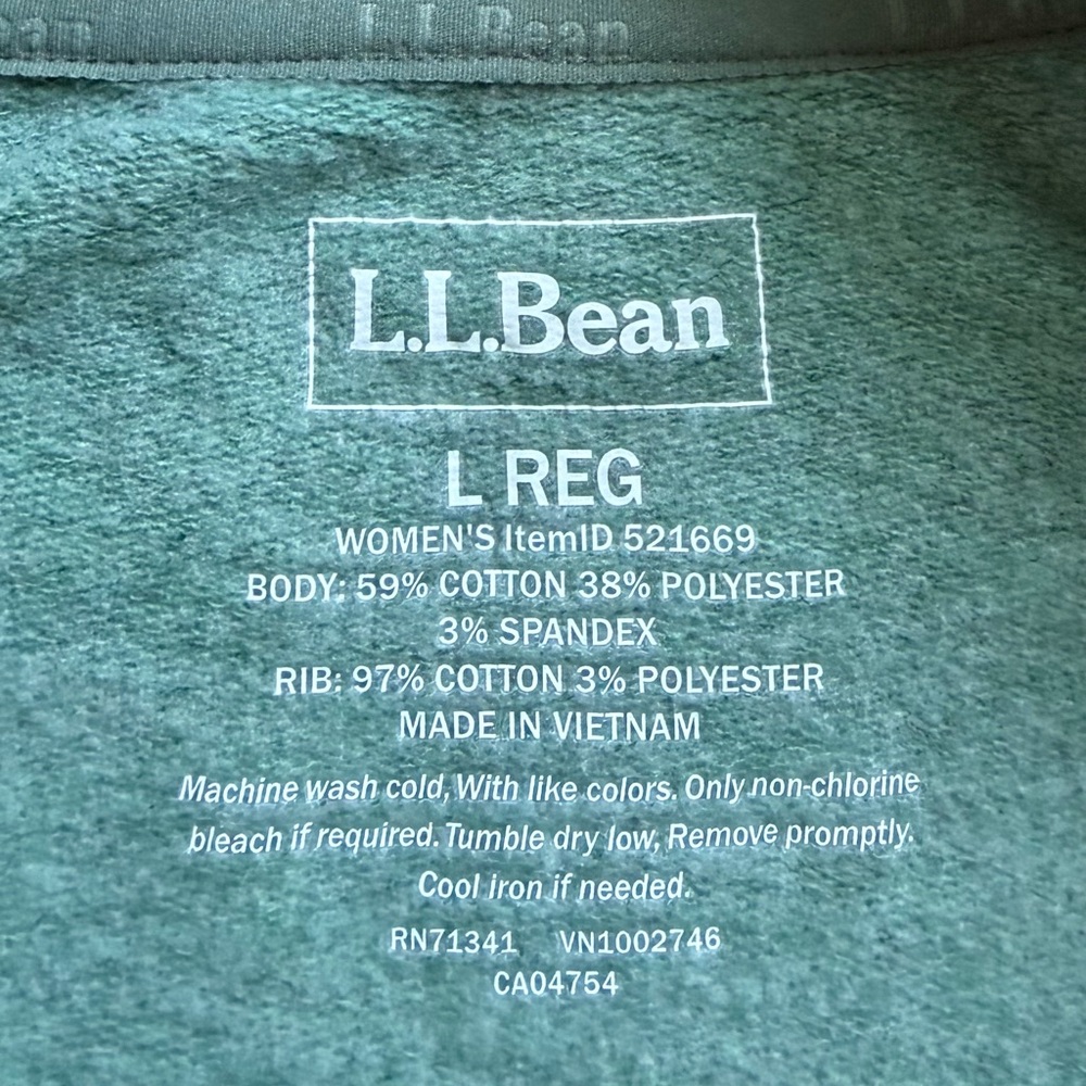 L.L.Bean Lightweight Performance Jacket Large Gre… - image 2